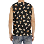 Shih Tzu Puppy Pattern Print Men's Fitness Tank Top