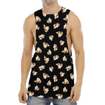 Shih Tzu Puppy Pattern Print Men's Muscle Tank Top