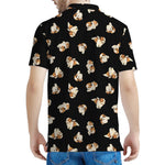 Shih Tzu Puppy Pattern Print Men's Polo Shirt