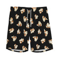Shih Tzu Puppy Pattern Print Men's Athletic Shorts