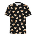 Shih Tzu Puppy Pattern Print Men's Athletic T-Shirt
