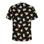 Shih Tzu Puppy Pattern Print Men's Sports T-Shirt