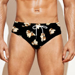Shih Tzu Puppy Pattern Print Men's Swim Briefs
