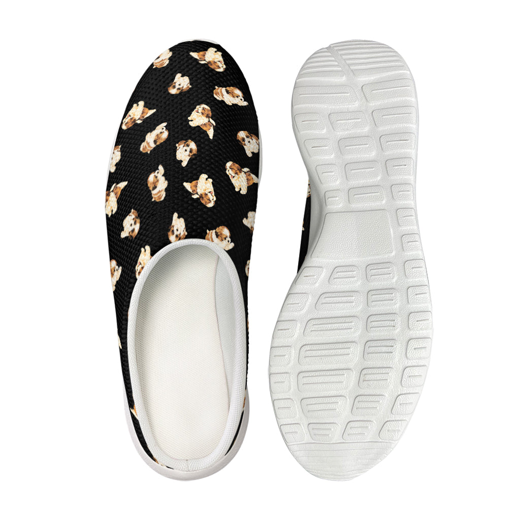 Shih Tzu Puppy Pattern Print Mesh Casual Shoes