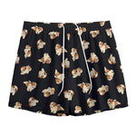 Shih Tzu Puppy Pattern Print Mesh Shorts