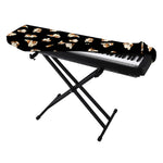 Shih Tzu Puppy Pattern Print Piano Keyboard Cover