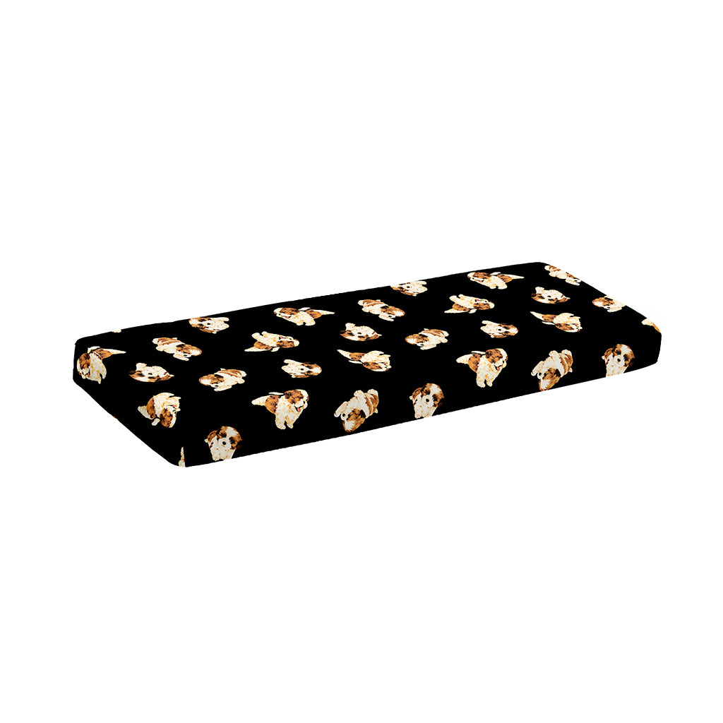 Shih Tzu Puppy Pattern Print Piano Keyboard Cover