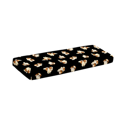 Shih Tzu Puppy Pattern Print Piano Keyboard Cover