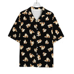 Shih Tzu Puppy Pattern Print Rayon Hawaiian Shirt