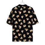 Shih Tzu Puppy Pattern Print Rayon Hawaiian Shirt