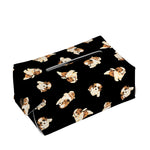 Shih Tzu Puppy Pattern Print Rectangle Tissue Box Cover