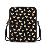 Shih Tzu Puppy Pattern Print Rectangular Crossbody Bag