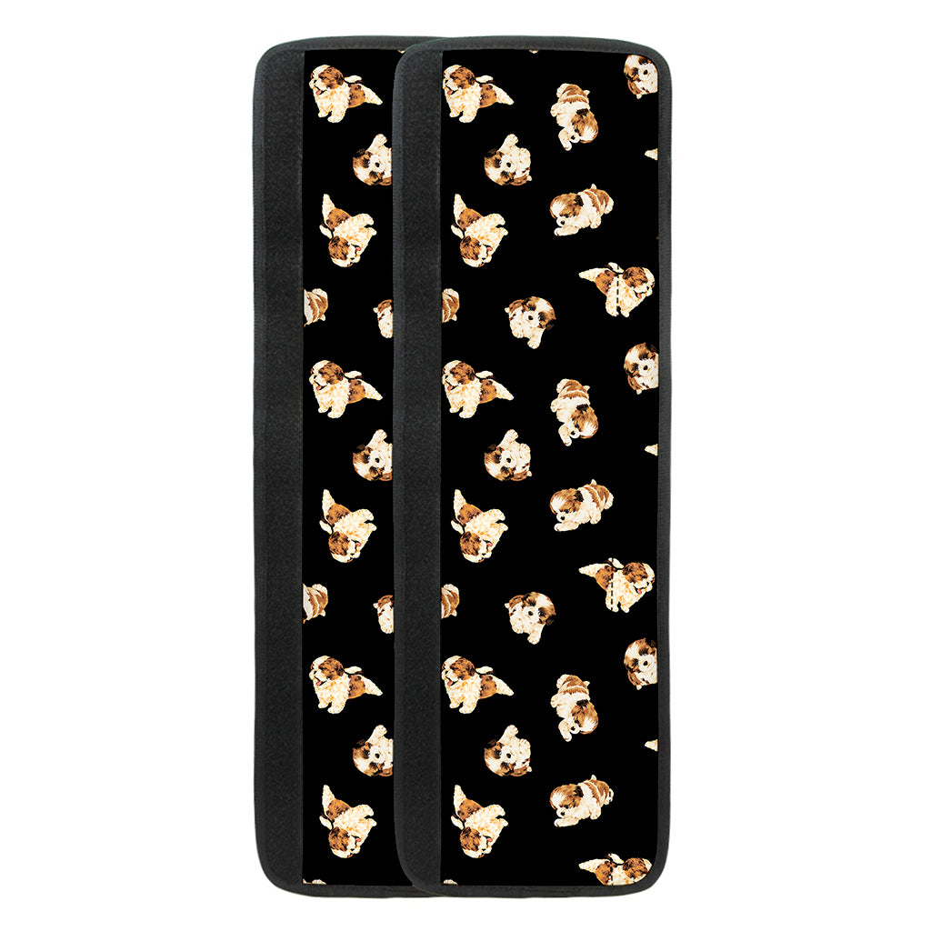 Shih Tzu Puppy Pattern Print Refrigerator Handle Covers