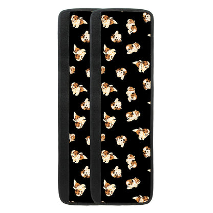 Shih Tzu Puppy Pattern Print Refrigerator Handle Covers