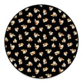 Shih Tzu Puppy Pattern Print Round Floor Mat