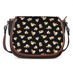 Shih Tzu Puppy Pattern Print Saddle Bag