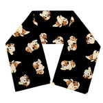 Shih Tzu Puppy Pattern Print Scarf