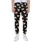 Shih Tzu Puppy Pattern Print Scuba Joggers