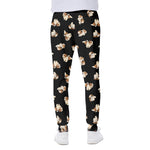 Shih Tzu Puppy Pattern Print Scuba Joggers