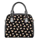 Shih Tzu Puppy Pattern Print Shoulder Handbag