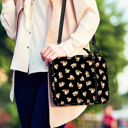 Shih Tzu Puppy Pattern Print Shoulder Strap Bible Bag