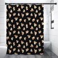 Shih Tzu Puppy Pattern Print Shower Curtain
