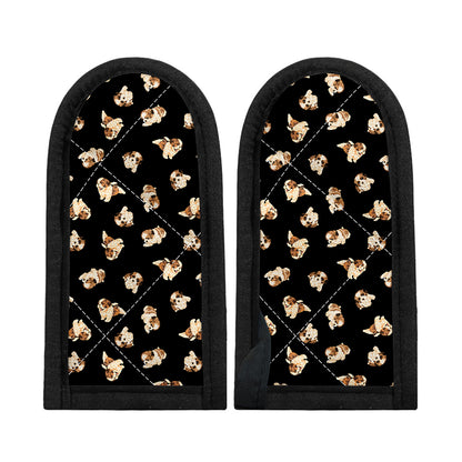 Shih Tzu Puppy Pattern Print Skillet Handle Cover