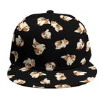 Shih Tzu Puppy Pattern Print Snapback Cap