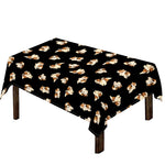 Shih Tzu Puppy Pattern Print Tablecloth
