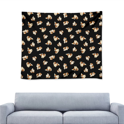 Shih Tzu Puppy Pattern Print Tapestry