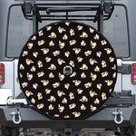 Shih Tzu Puppy Pattern Print Tire Cover With Camera Hole