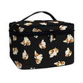Shih Tzu Puppy Pattern Print Travel Makeup Bag
