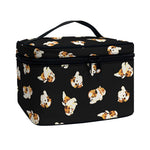 Shih Tzu Puppy Pattern Print Travel Makeup Bag