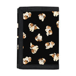 Shih Tzu Puppy Pattern Print Trifold Wallet