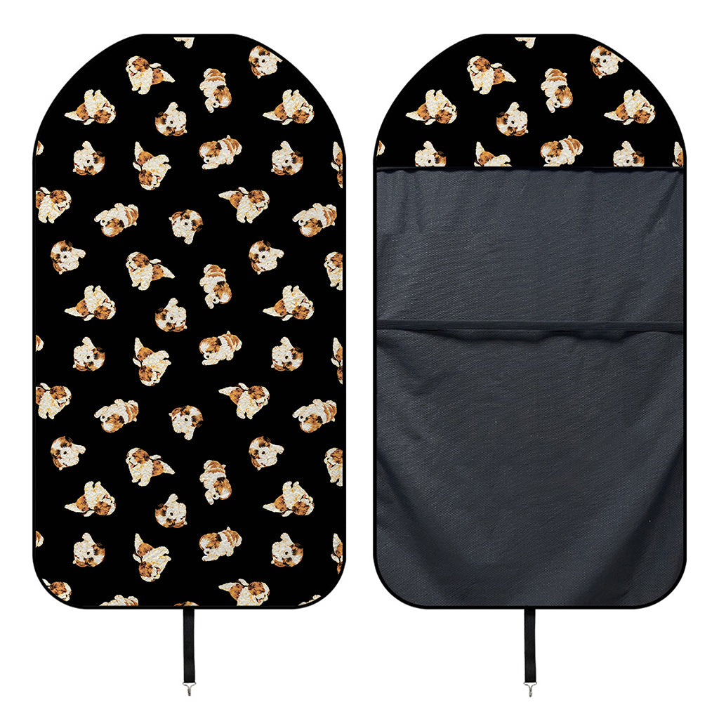 Shih Tzu Puppy Pattern Print Waterproof Car Seat Cover