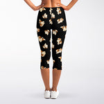 Shih Tzu Puppy Pattern Print Women's Capri Leggings