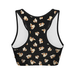 Shih Tzu Puppy Pattern Print Women's Sports Bra