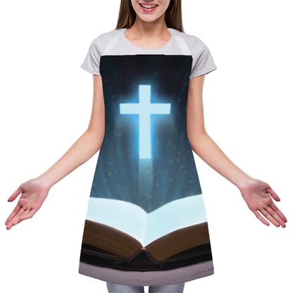 Shining Holy Bible Print Adjustable Apron
