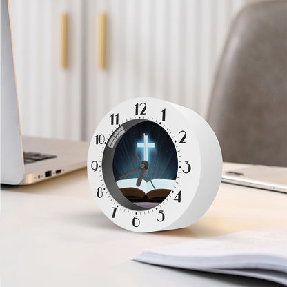 Shining Holy Bible Print Alarm Clock
