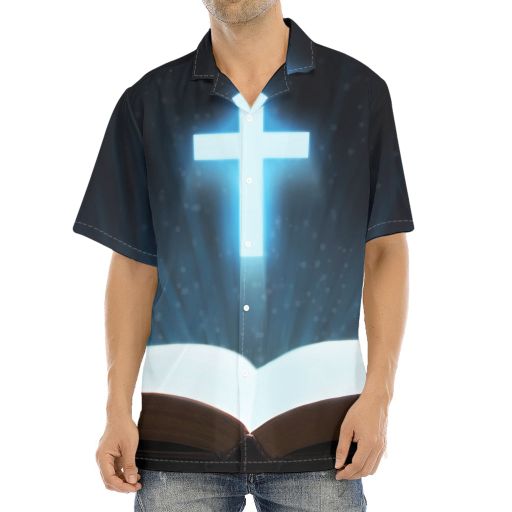 Shining Holy Bible Print Aloha Shirt