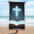 Shining Holy Bible Print Beach Towel