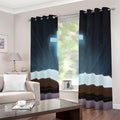 Shining Holy Bible Print Dimout Grommet Curtains