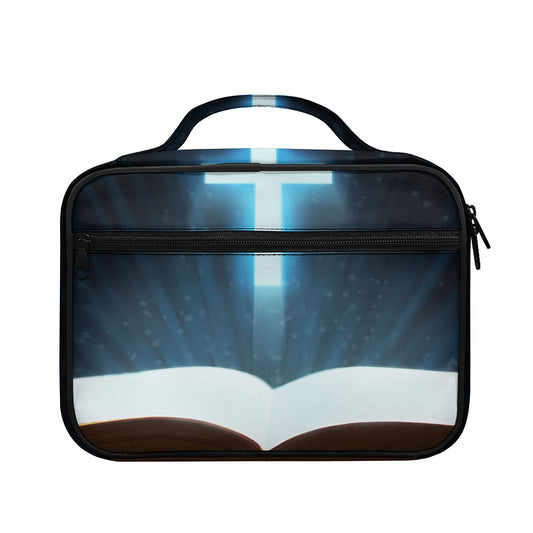 Shining Holy Bible Print Briefcase Bible Bag