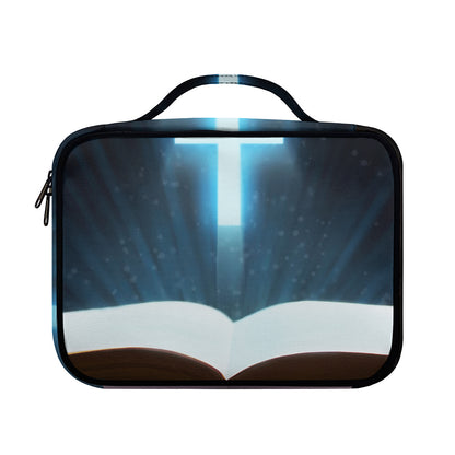 Shining Holy Bible Print Briefcase Bible Bag
