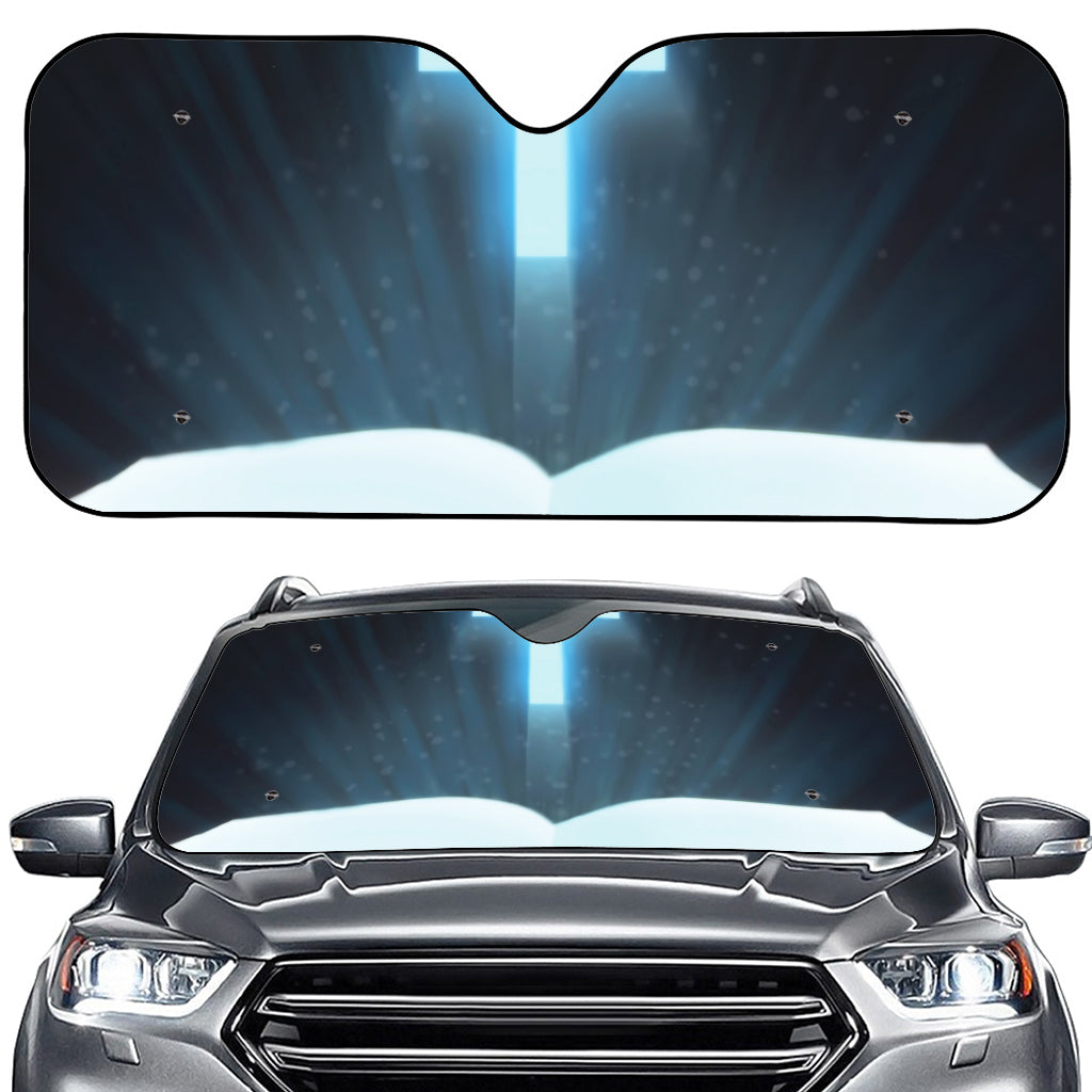 Shining Holy Bible Print Car Windshield Sun Shade