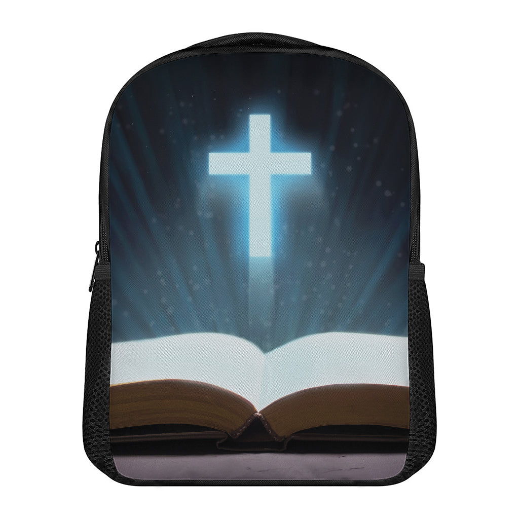 Shining Holy Bible Print Casual Backpack