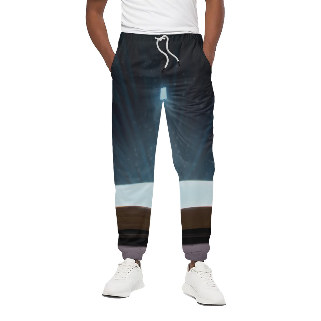 Shining Holy Bible Print Cotton Pants