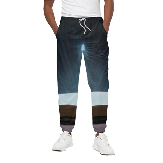 Shining Holy Bible Print Cotton Pants