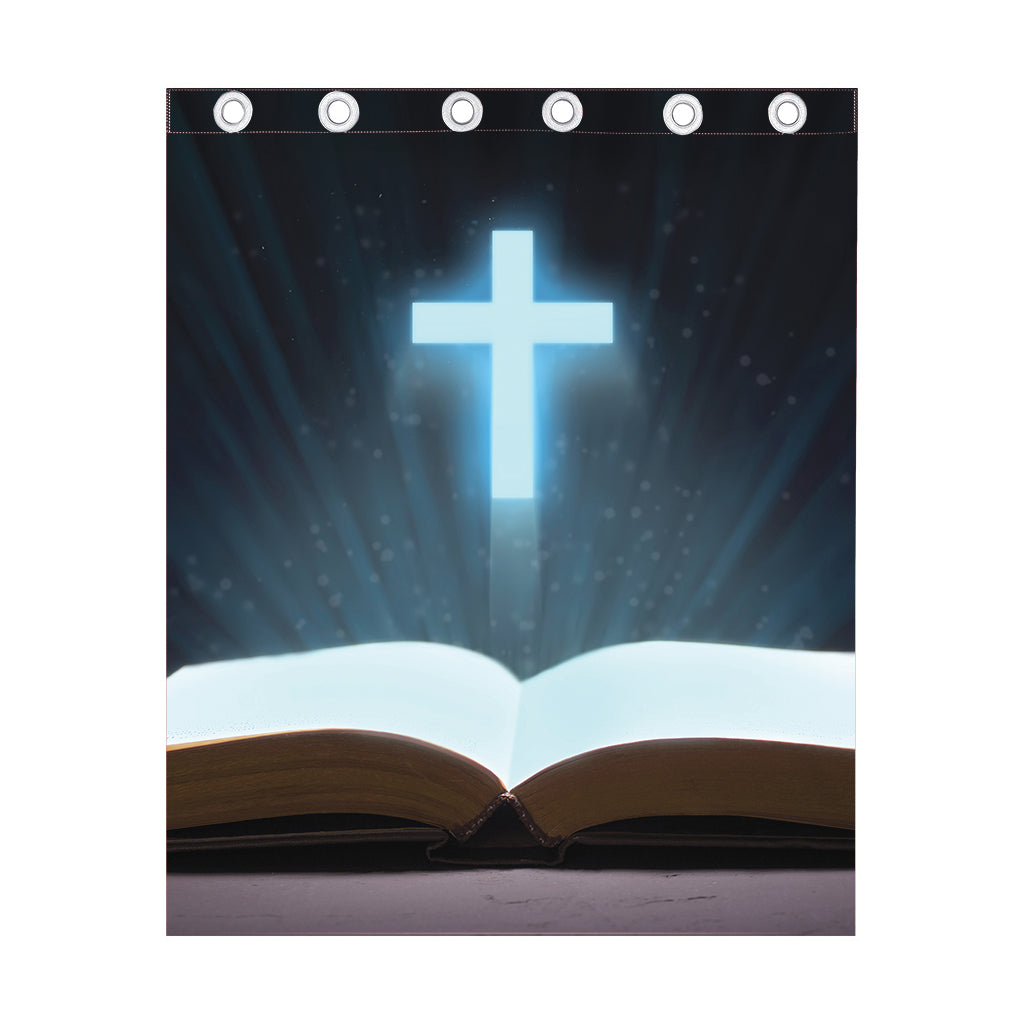Shining Holy Bible Print Curtain