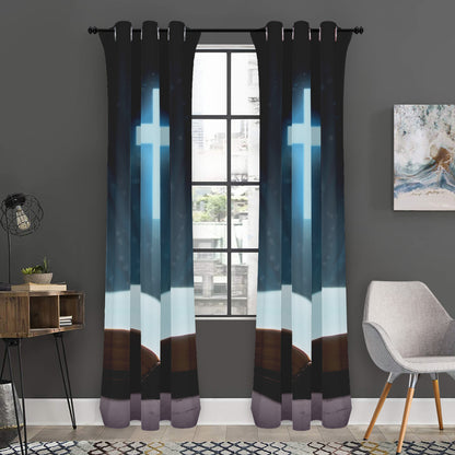 Shining Holy Bible Print Curtain
